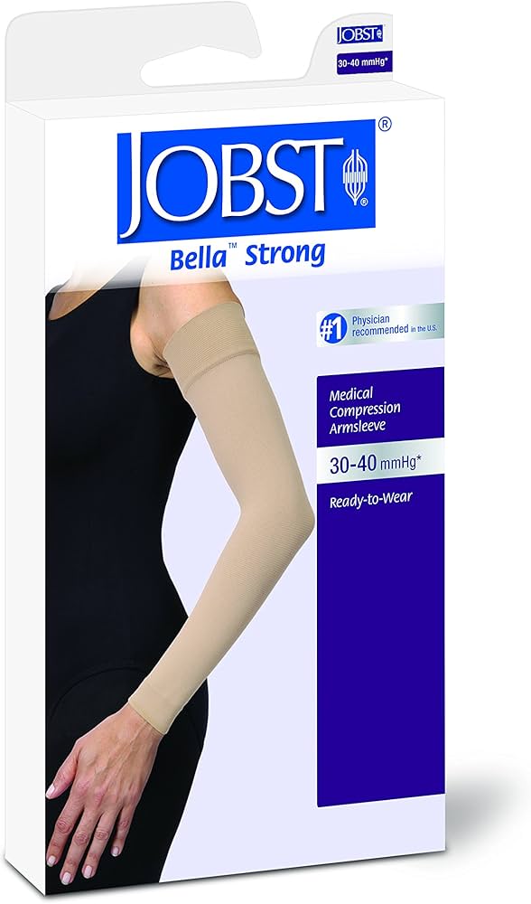 Armsleeve, 30-40 mmHG, Black, Long, Size 8 (Continental US Only)