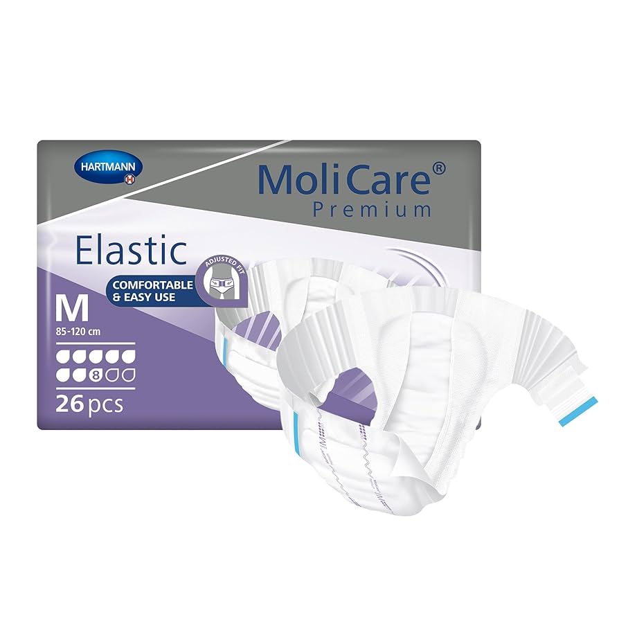 MoliCare Premium Elastic Brief, 8 Drops, Medium, 26/pk, 3 pk/cs