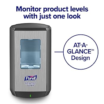 Purell Messenger CS8 Floor Stand, Graphite with Silver Panel (Dispenser Included), 1/cs