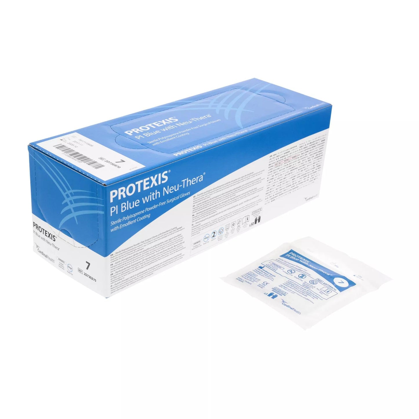 Glove, Surgical, Powder-Free (PF), Latex-Free (LF), Polyisoprene, Blue, Size 9.0, 50 pr/bx, 4 bx/cs (Continental US Only)