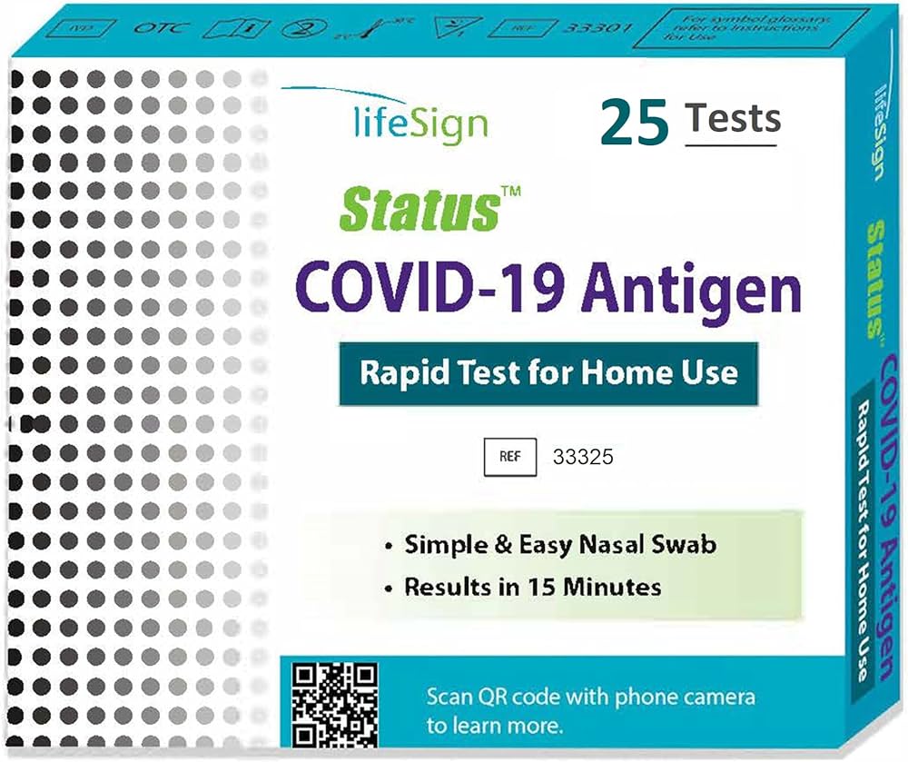 Covid-19 Antigen Rapid Test for Home Use, Rapid Immunoassay for SARS-Cov-2 Antigen, 1 test/kt