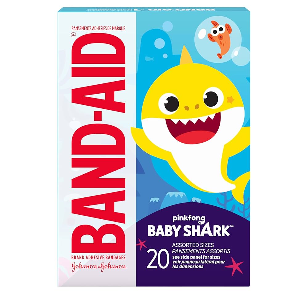 Band-Aid Adhesive Bandage, Pinkfong BABY SHARK, Assorted, 20 ct., 6/bx, 4 bx/cs (Continental US+HI Only) (Pricing Subject to Change without Prior Notification) (To Be DISCONTINUED)