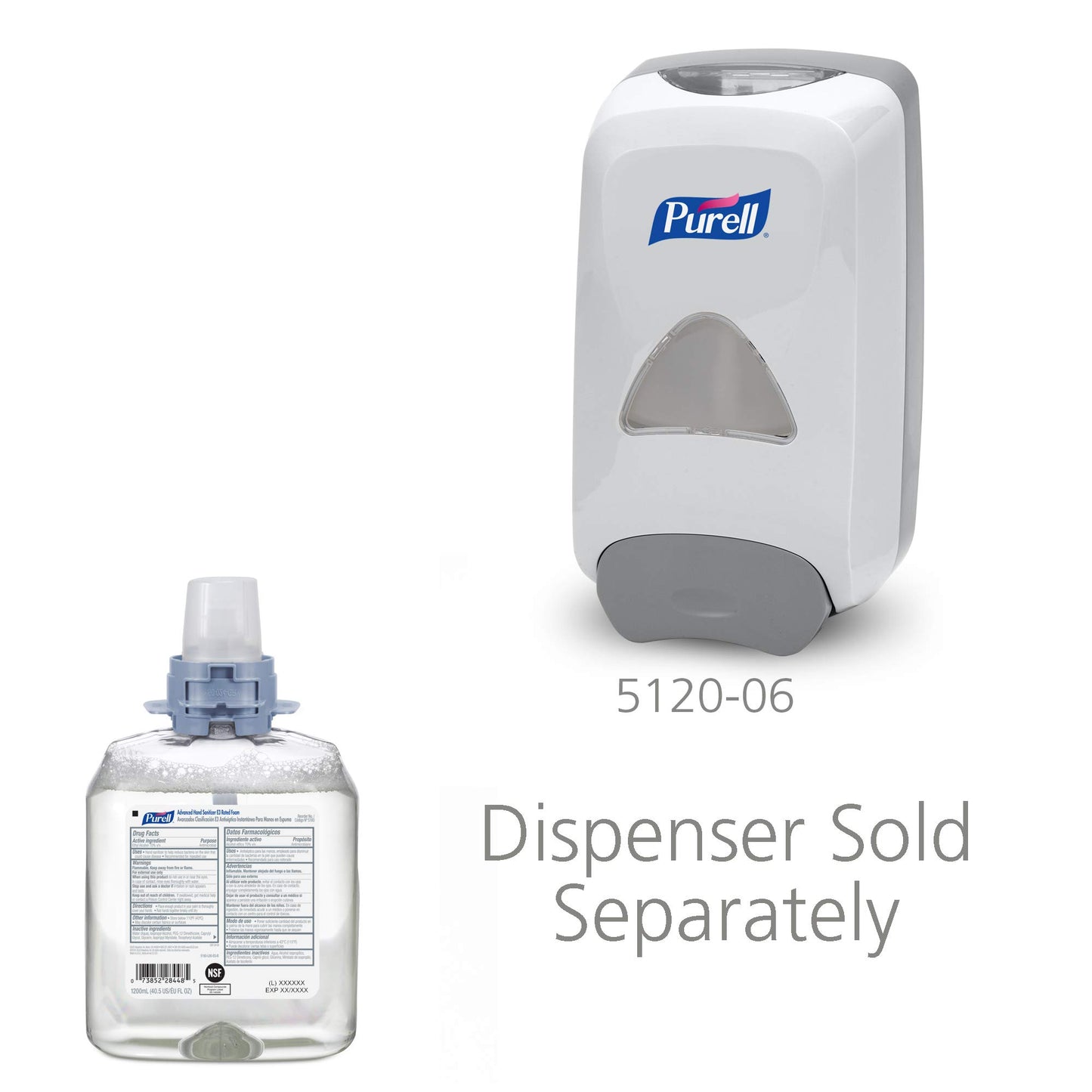 E3 Foam Hand Sanitizer, 1200mL, FMX-12, 4/cs (Item is considered HAZMAT and cannot ship via Air or to AK, GU, HI, MP, PR, VI)