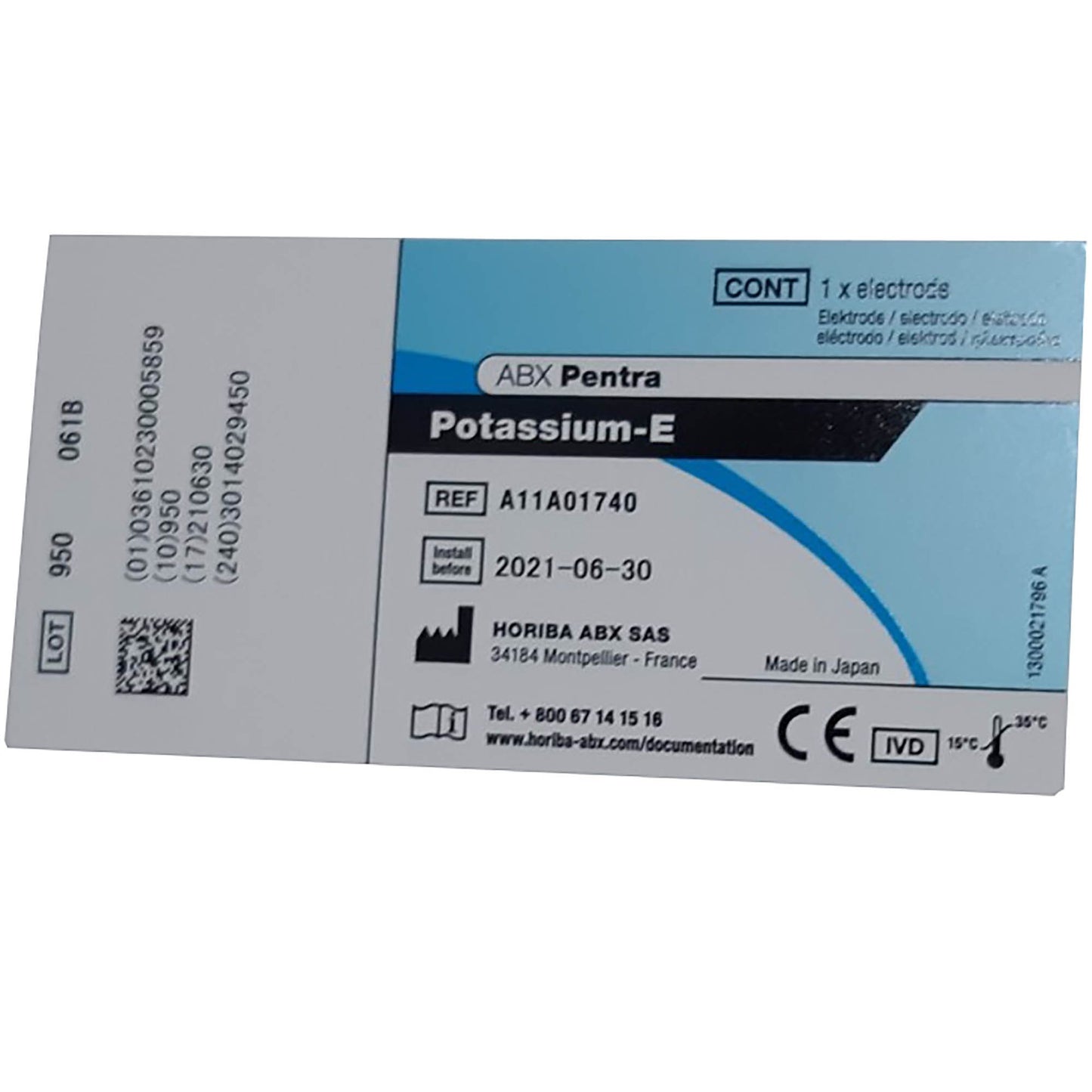 ISE, Potassium-Electrode, Ready-to-Use, 1/bx (DROP SHIP ONLY) (US Only) (Not Available For Sale into Canada)