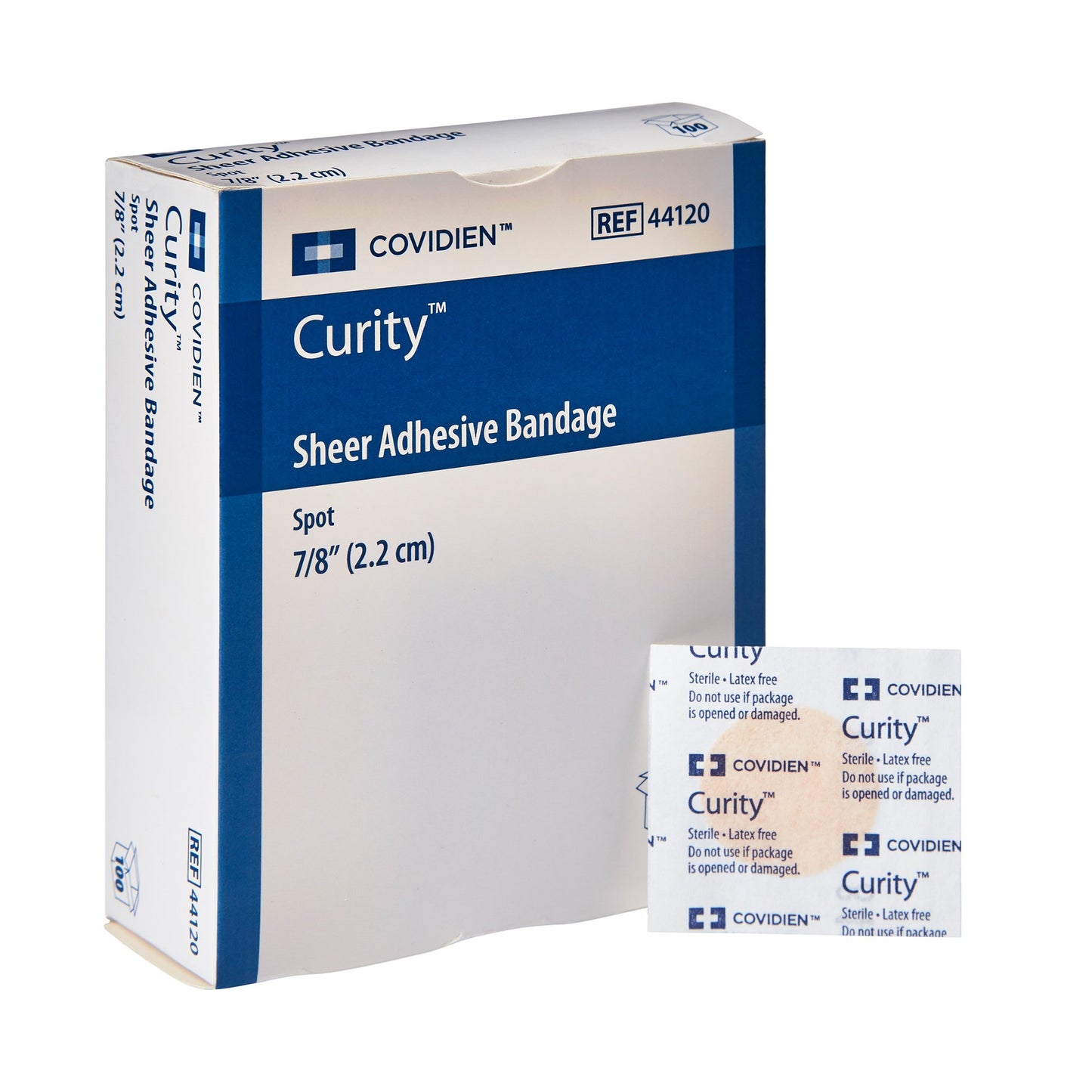 Adhesive Bandage, Spot, 7/8", Sheer, 100/bx, 36 bx/cs (Continental US Only) (Minimum Expiry Lead is 60 days) (Item is Non-Returnable)