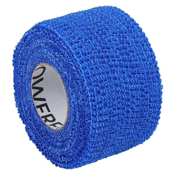 Self-Adherent Wrap, 1.5" x 6 yds, Blue, Latex, 32 rl/cs
