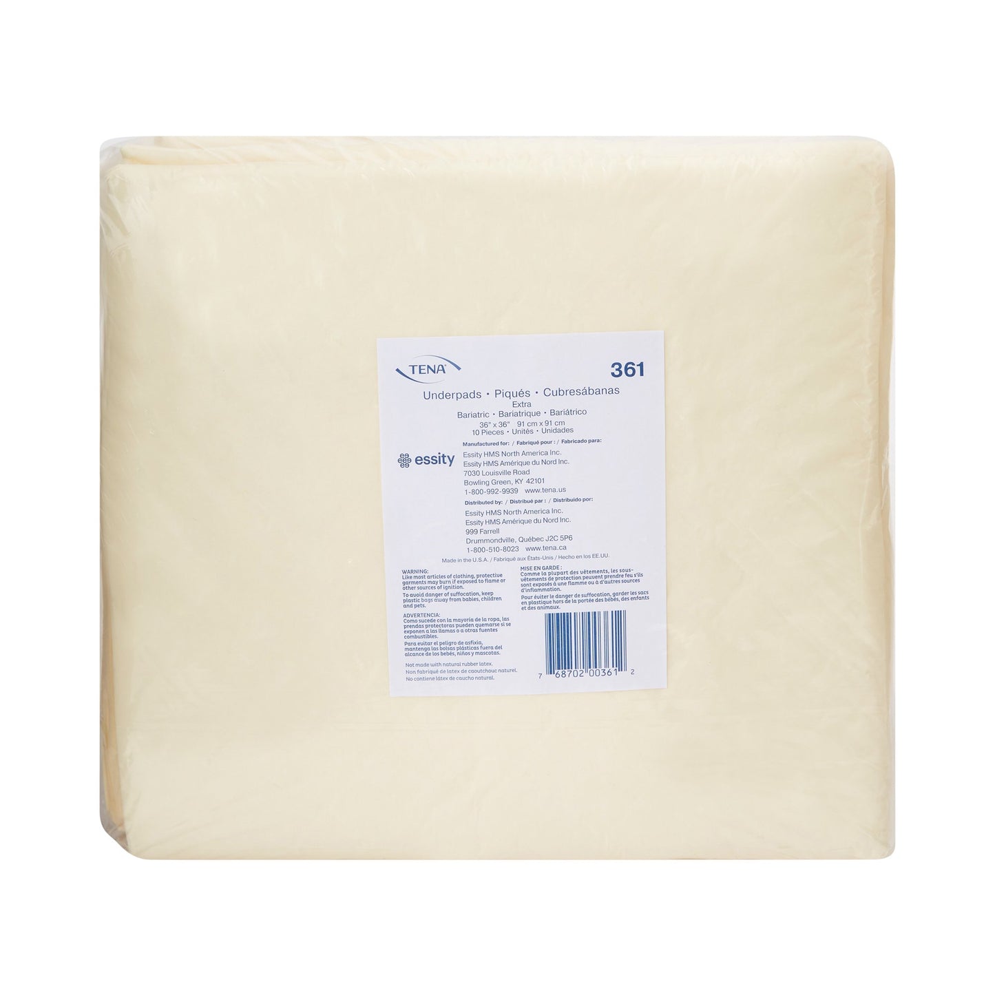 Underpad, Extra, Bariatric, 36" x 36", Beige, 10/pk, 10 pk/cs (Continental US Only)