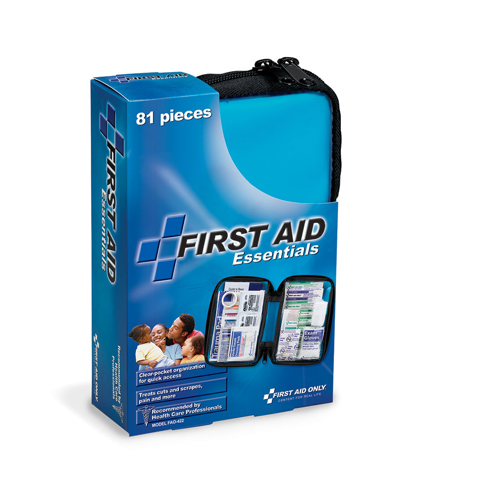 First Aid Kit, 81 Piece, Fabric Case, 6/cs (DROP SHIP ONLY - $150 Minimum Order)