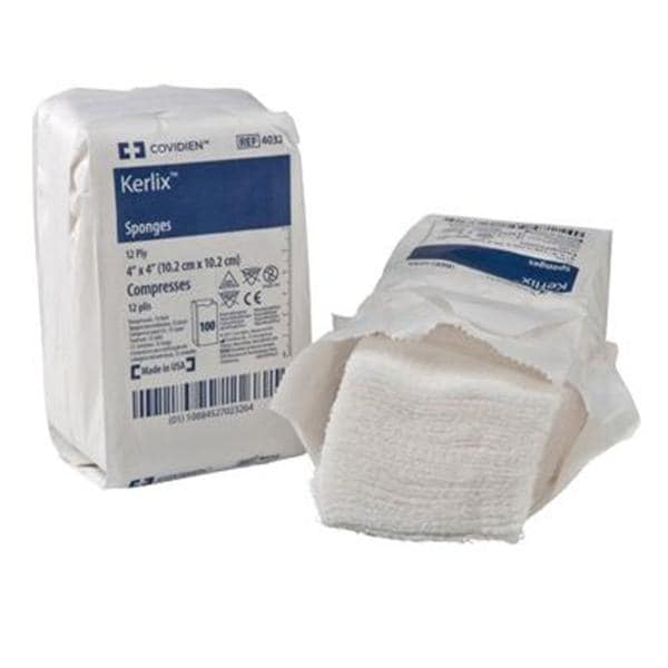 Kerlix Sponge, 4" x 4", Non-Sterile, 12-Ply, 100/bg, 20 bg/cs (Continental US Only)