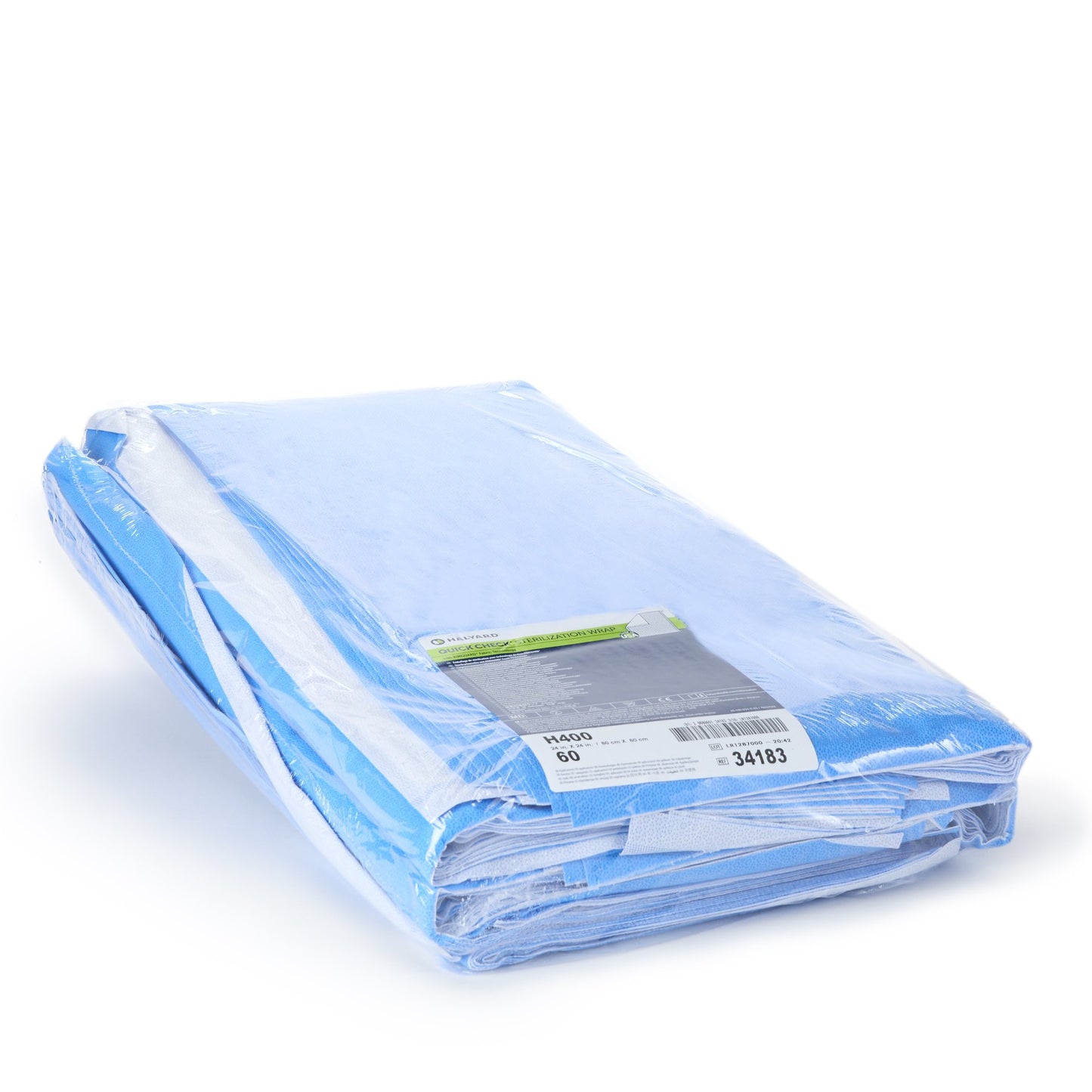 H400, Midweight Sterilization Wrap, 24" x 24", 60/bg, 2 bg/cs (US Only)