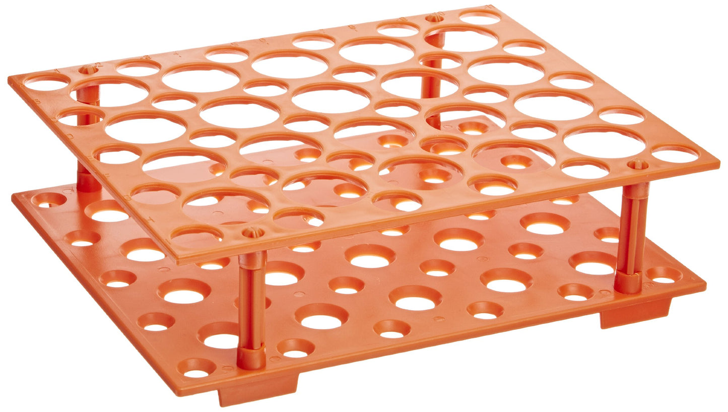 Centrifuge Tube Rack, For (30 ct.)15 & (15 ct.)50mL Tubes, Orange