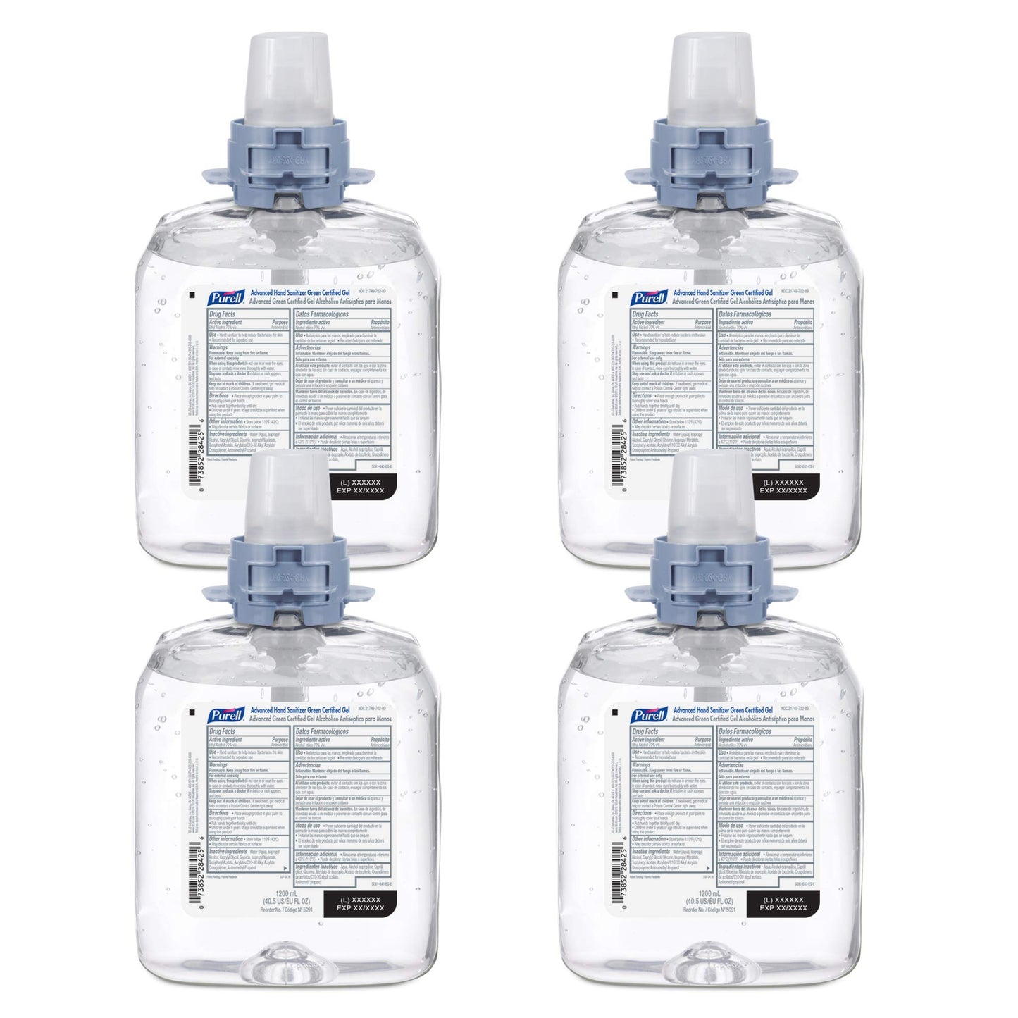 FMX Hand Sanitizer, Gel, 1200mL, 4/cs (Item is considered HAZMAT and cannot ship via Air or to AK, GU, HI, MP, PR, VI)