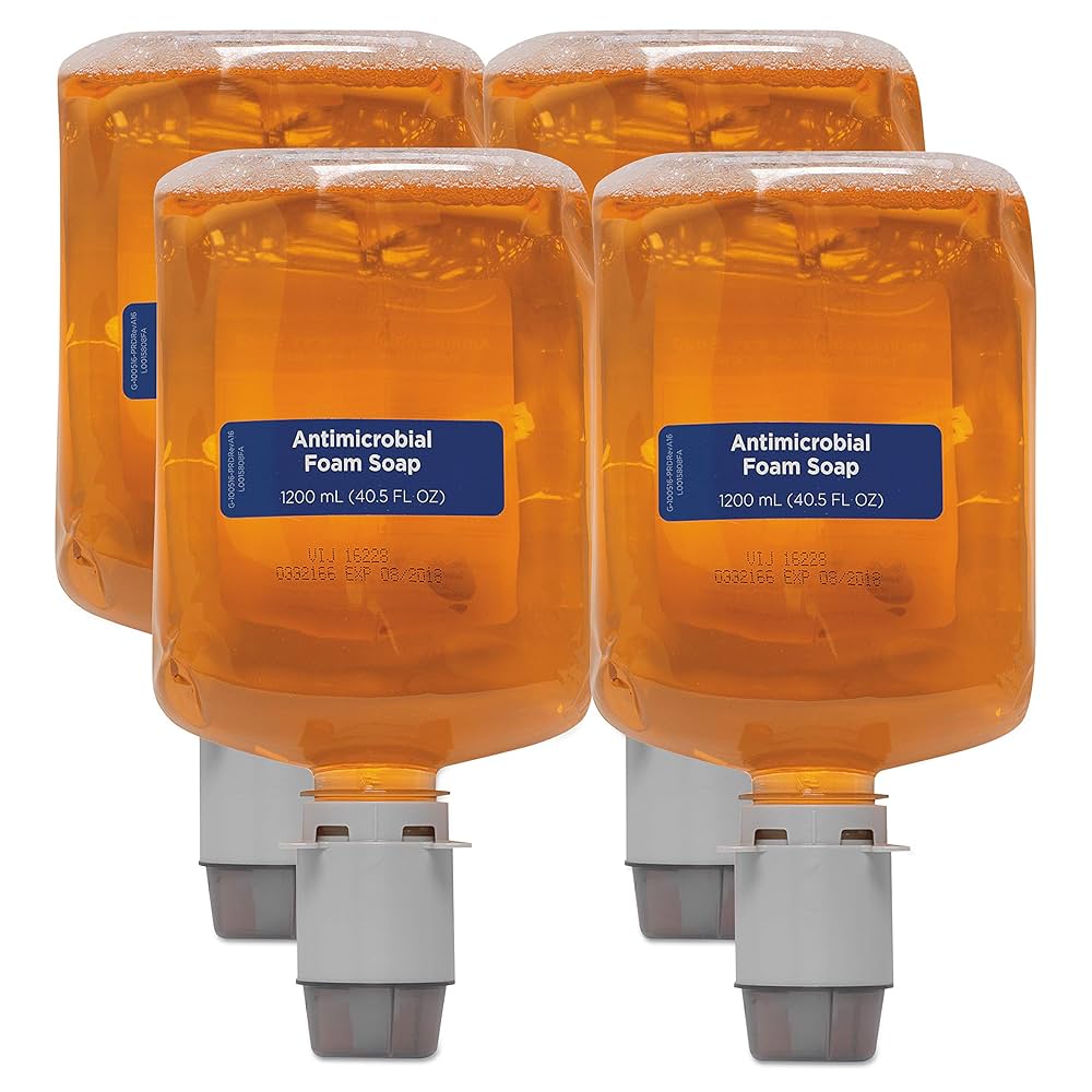 Pacific Blue Ultra Manual Antimicrobial Foam Soap Dispenser Refill, Pacific Citrus, 1200mL, 4/cs (Vendor MOQ 50 CS) (DROP SHIP ONLY)<img align="middle" src="/images/MOQ.png" border="0" title="MOQ">