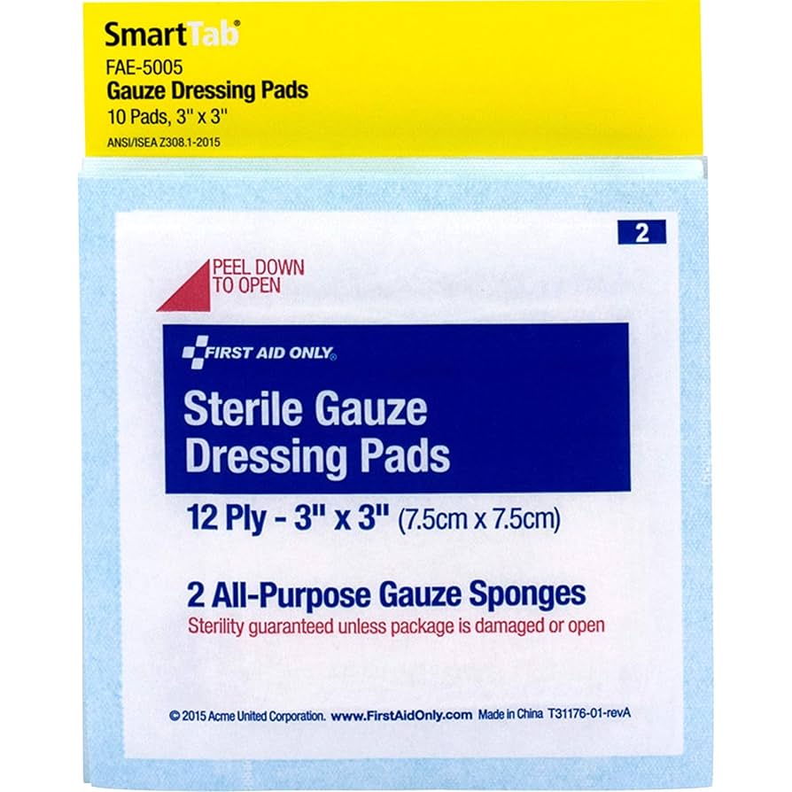 SC Refill, Includes: 3"x3" Sterile Gauze Pads, 10/bg (DROP SHIP ONLY - $150 Minimum Order)