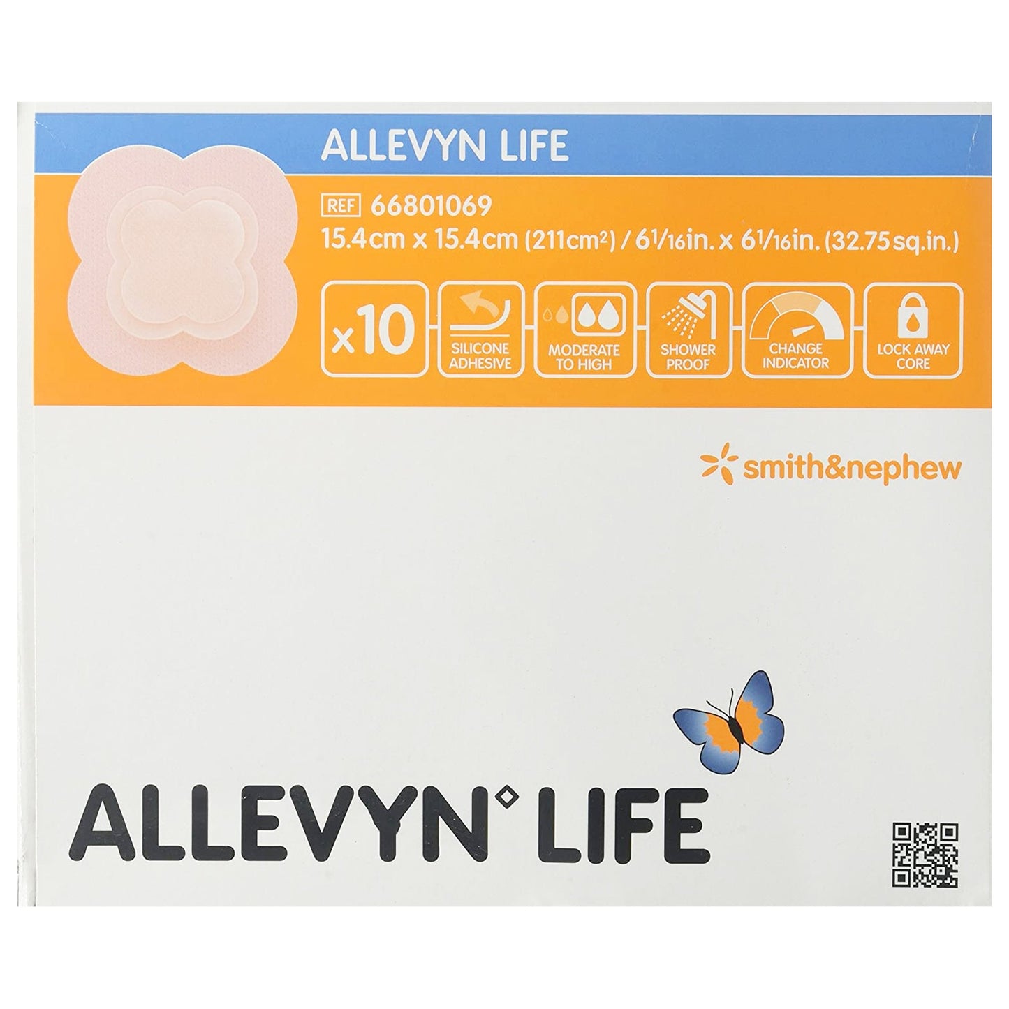 Foam Dressing, Large, 15.4cm x 15.4cm, 10/bx, 6 bx/cs (32 cs/plt) (US Only)