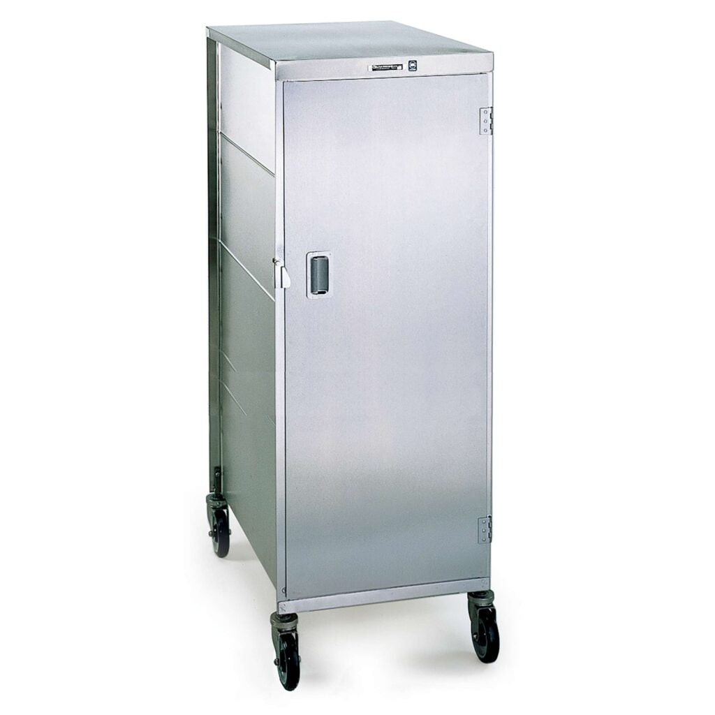 Compact Tray Cart, 16 Tray Capacity, 1 Front Door, 21 5/8"W x 31_"D x 58_"H, 122 lb Capacity