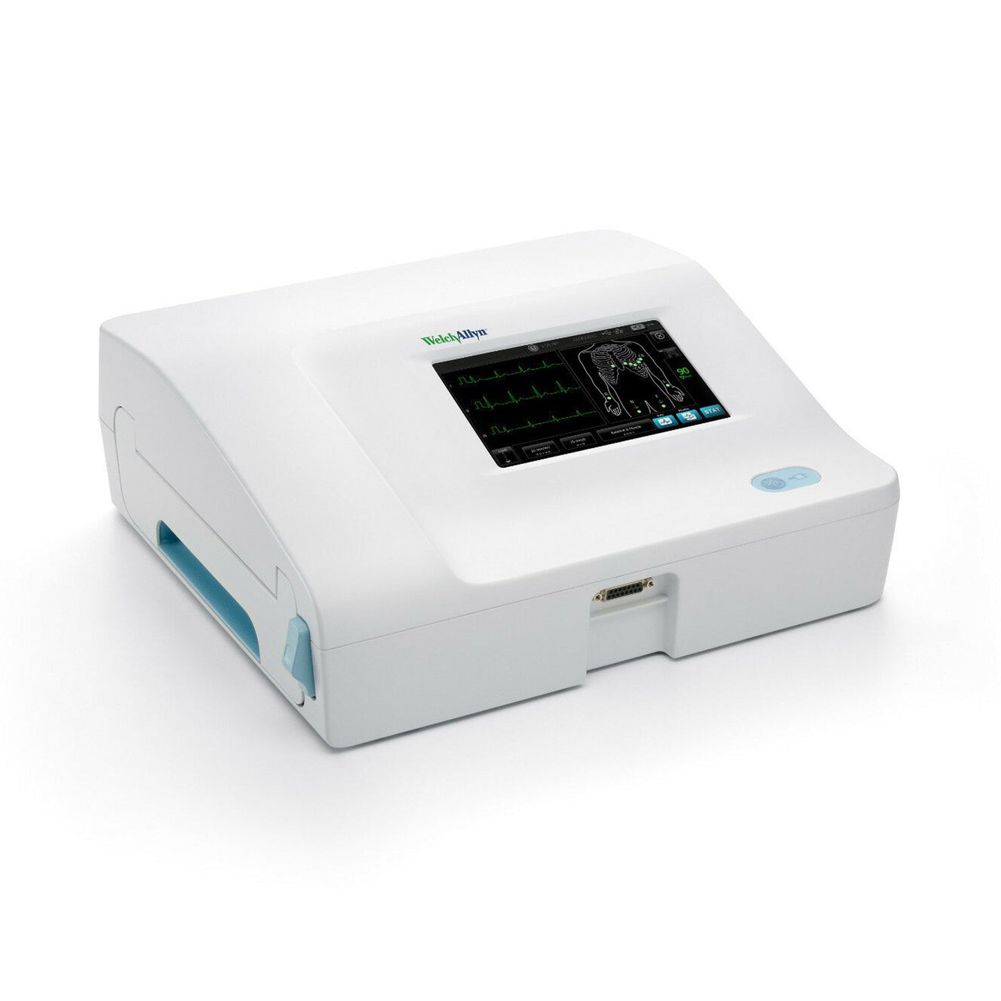 Interpretive 12-Lead Multichannel ECG, 7" Color Preview/ Touch Screen Display, AHA Patient Cable, Power Cord (US Only) (Item is considered HAZMAT and cannot ship via Air or to AK, GU, HI, MP, PR, VI)
