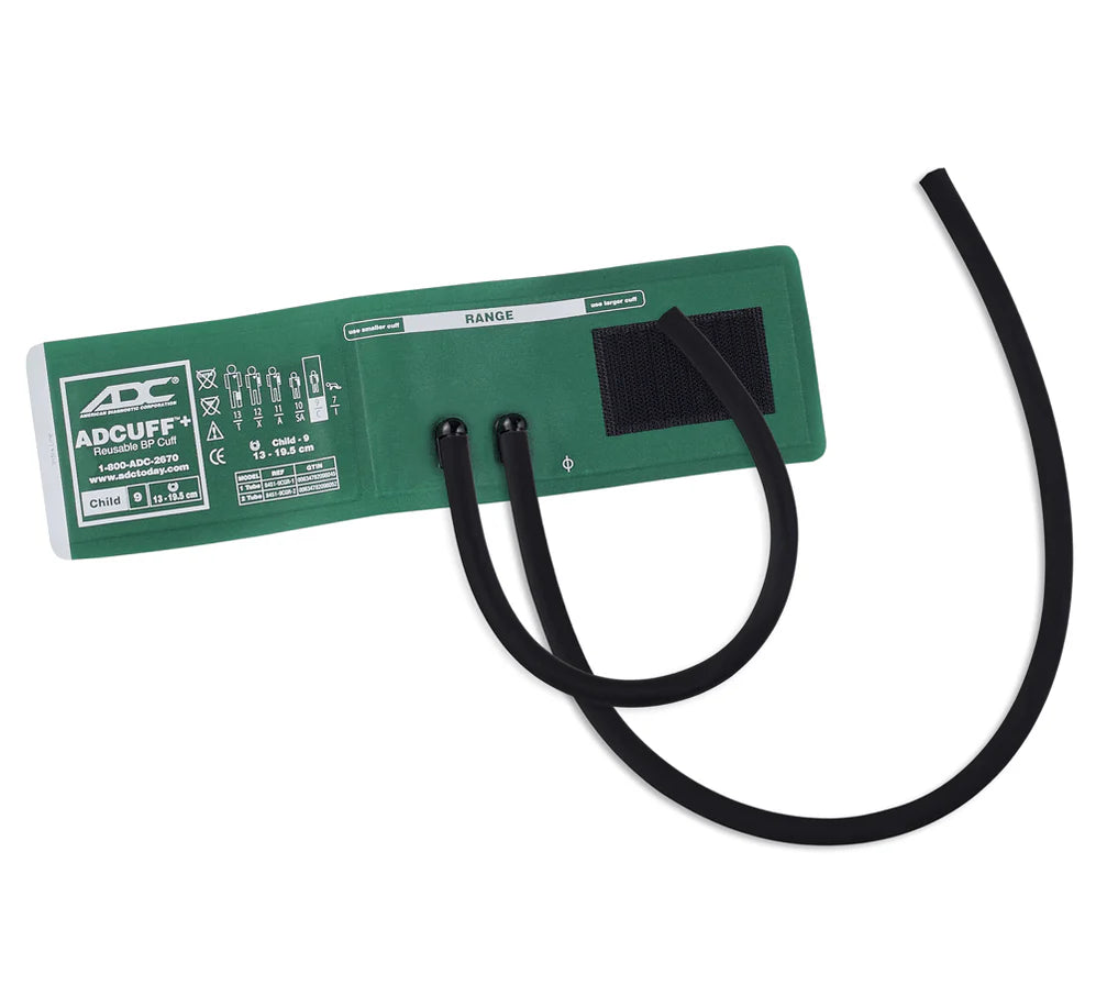 ADCUFF+, 1-Piece Cuff, 1 Tube, Child, Green, Latex Free (LF)