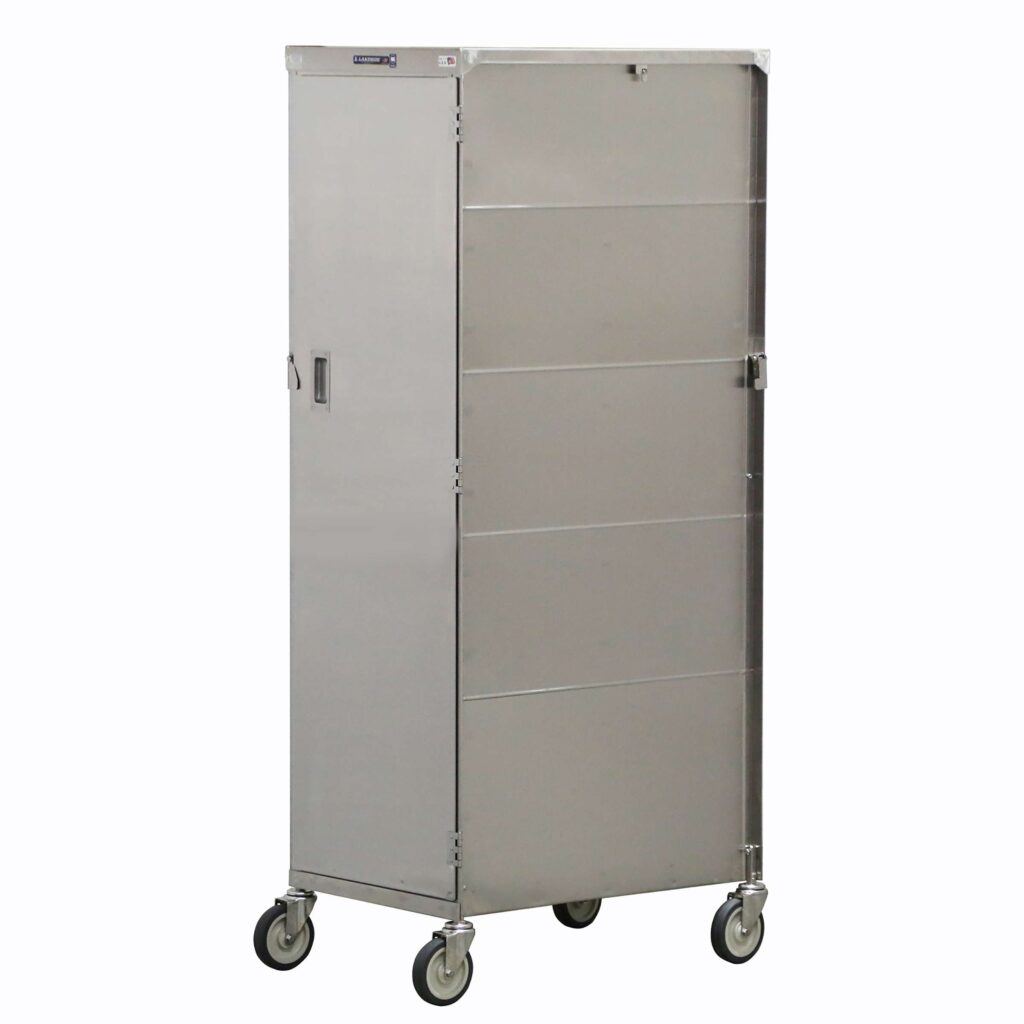 Compact Tray Cart, 20 Tray Capacity, 1 Front Door, 23_"W x 33_"D x 70_"H, 154 lb Capacity