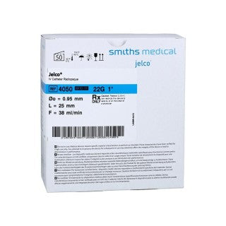 IV Catheter, 22G x 1", Blue, w/out Safety, 50/bx, 4 bx/cs (US Only) (Item on Manufacturer Backorder - Inventory Limited when Available)