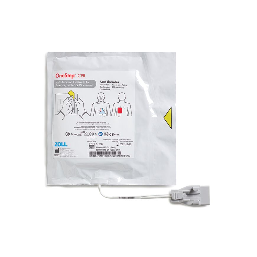 Resuscitation Electrode, CPR, AP, For M, R, & X Series Defibrillators, 8/cs