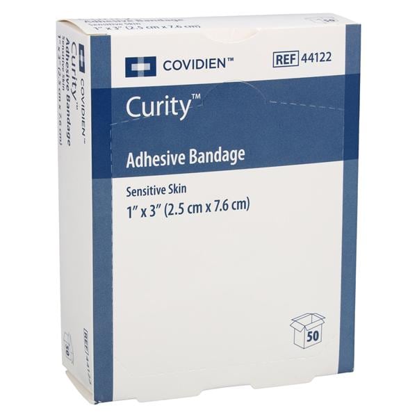 Adhesive Bandage For Sensitive Skin, 1" x 3", 50/bx, 24 bx/cs