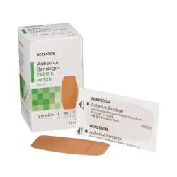 Adhesive Strip McKesson Fabric Tan 2 X 4 Inch Sterile (16-4817)