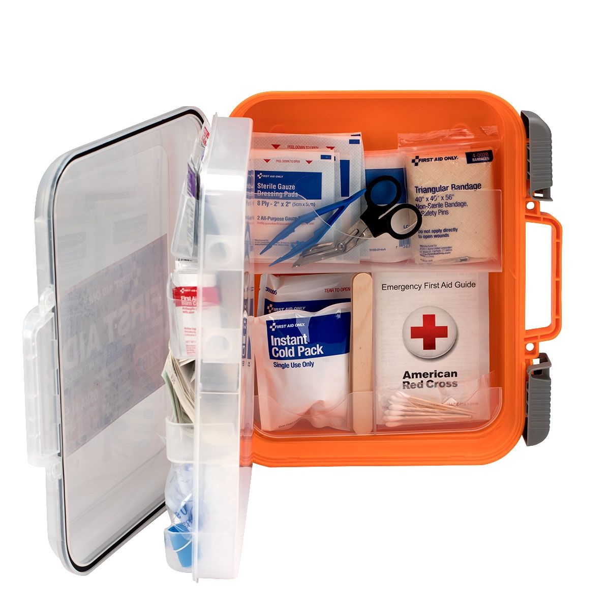 50 Person First Aid Kit, ANSI A+, Plastic Clear Front, 6/cs (DROP SHIP ONLY - $150 Minimum Order)