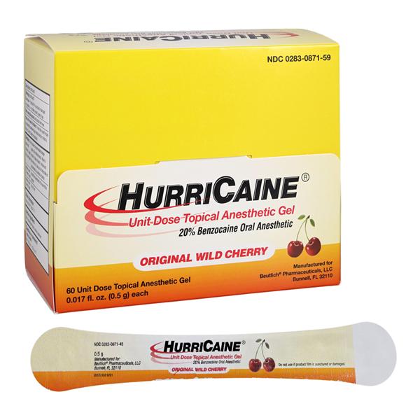 Topical Anesthetic Gel, Unit Dose, Cherry, 60/bx (US Only)