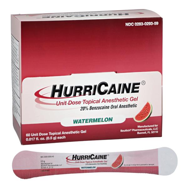 Topical Anesthetic Gel, Unit Dose, Watermelon, 60/bx (US Only)