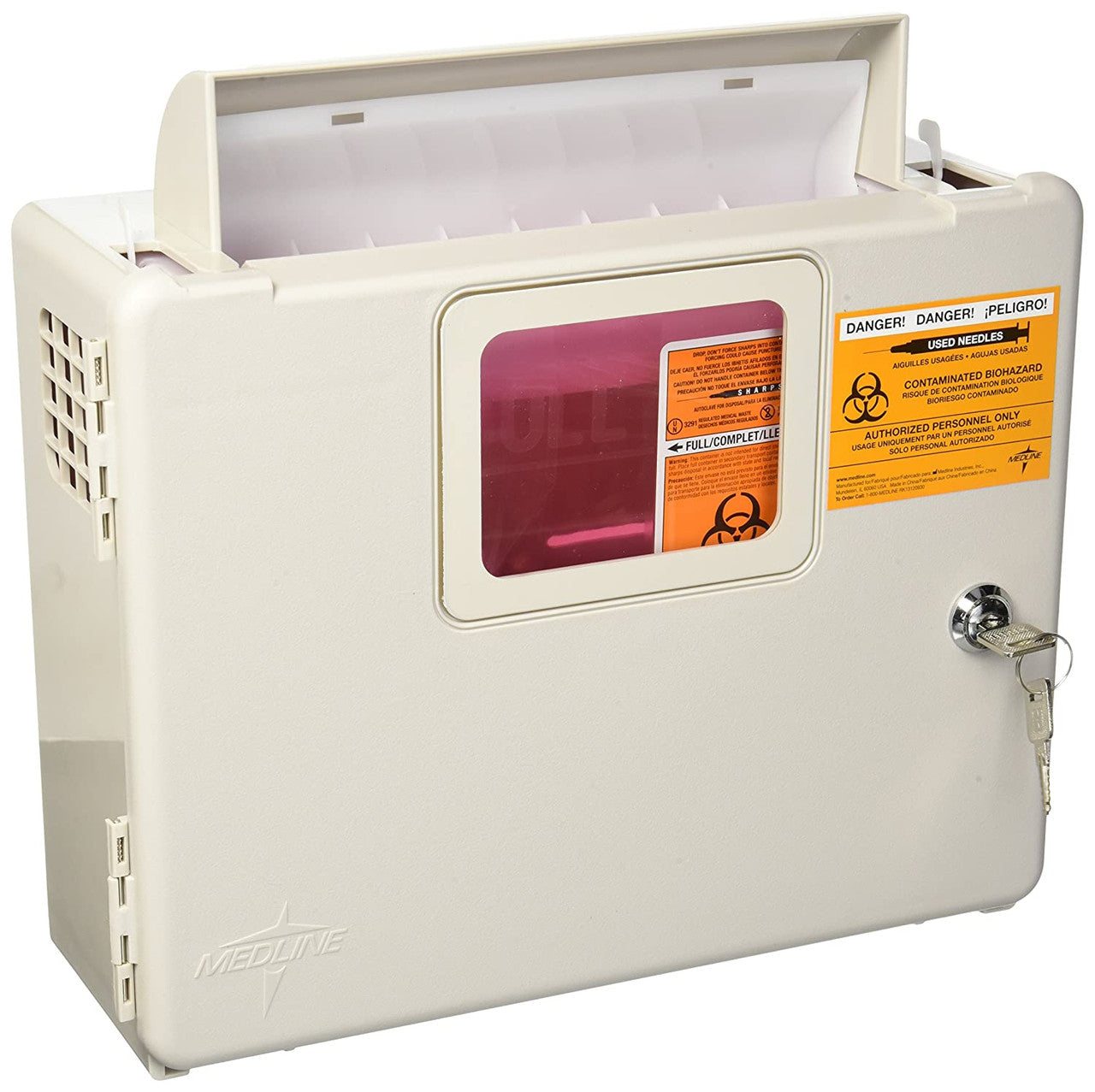 Kendall Sharps Case W/Sample, No Ladder (Replacement Part Only, Use P7048-1 with New Cart Orders) (DROP SHIP ONLY)