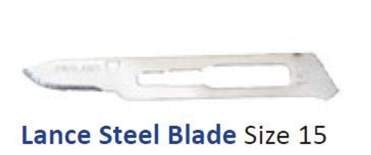 Blade, Stainless Steel, Size 15, Sterile, 100/bx (DROP SHIP ONLY)