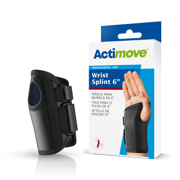 Splint, Wrist, 6", Left, Medium, Black (Continental US Only)