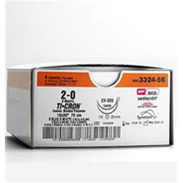 Suture, Premium Reverse Cutting, Size 4-0, Blue, 18", Needle P-12, 3/8 Circle, 1 dz/bx (Continental US Only)