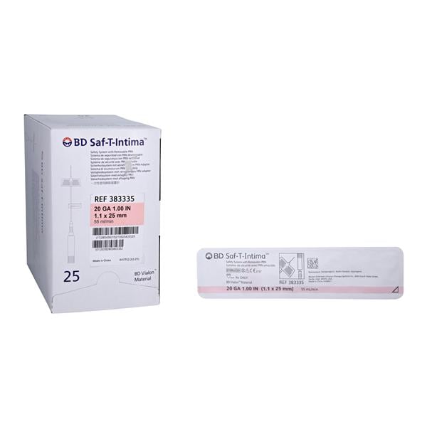 IV Catheter, Wings, 20G x 1", PRN & Needle Shield, 25/bx, 8 bx/cs (Continental US Only) (Drop Ship Requires Pre-Approval)