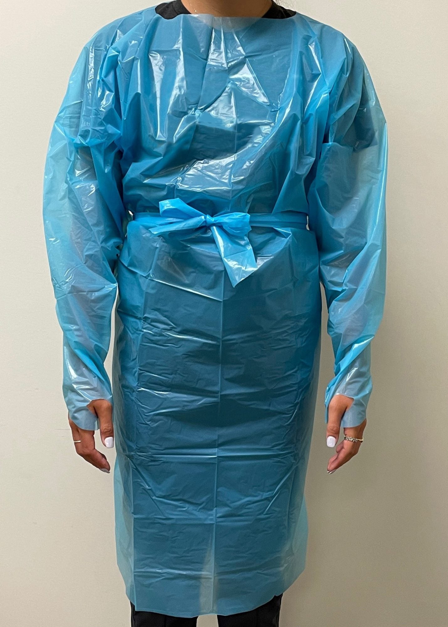 Isolation Gown, Blue, Poly, 75/cs