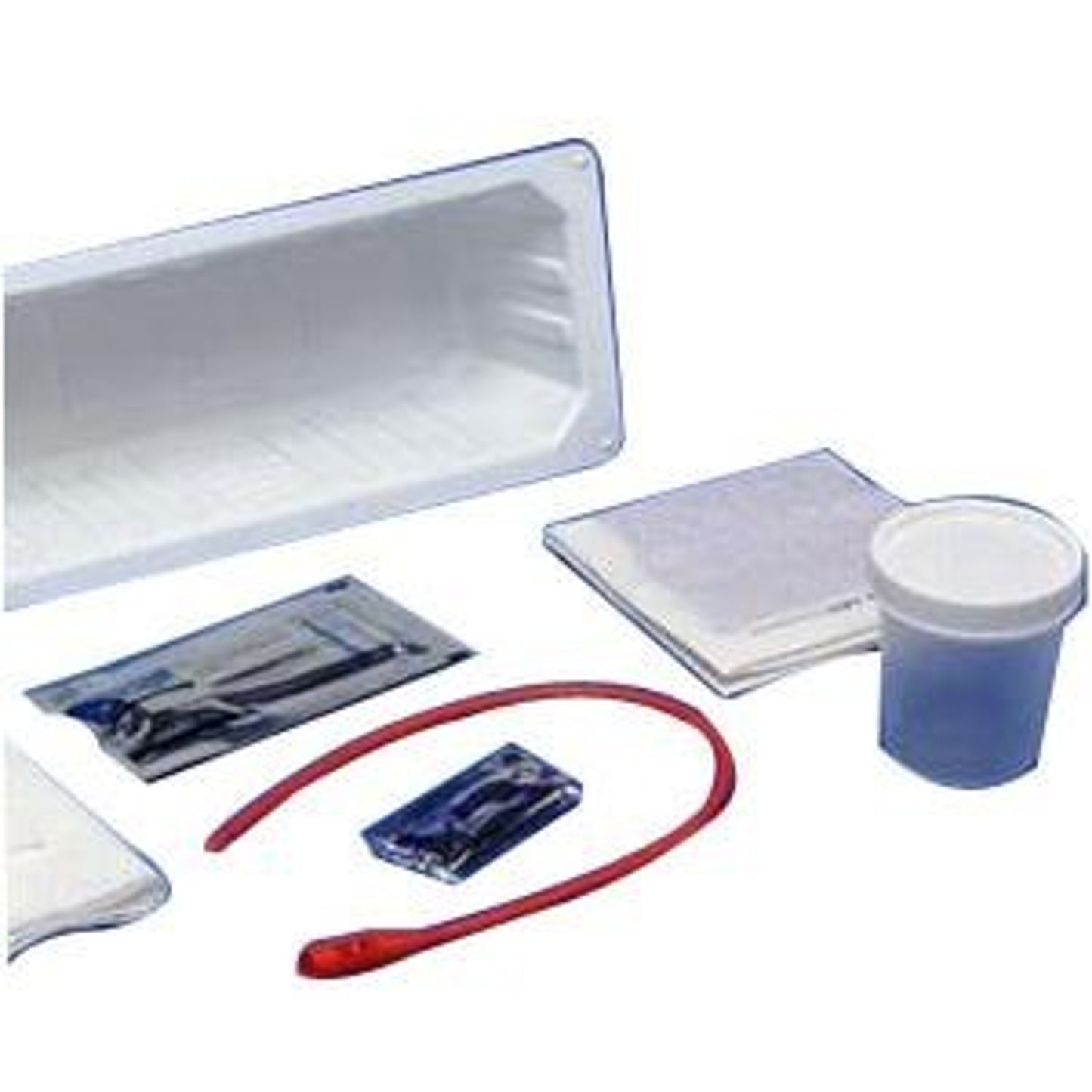Urethral Cath Tray, 14FR Red Rubber/BZK, 20/cs (Continental US Only) (Item on Manufacturer Backorder - Inventory Limited when Available)
