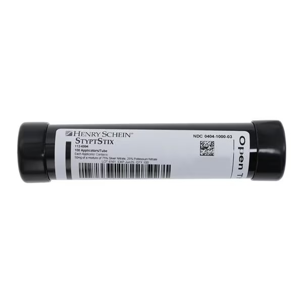 Silver Nitrate Topical Applicator 75%/25% 6" Vial 100/Package, 16 EA/CA (112-6994)