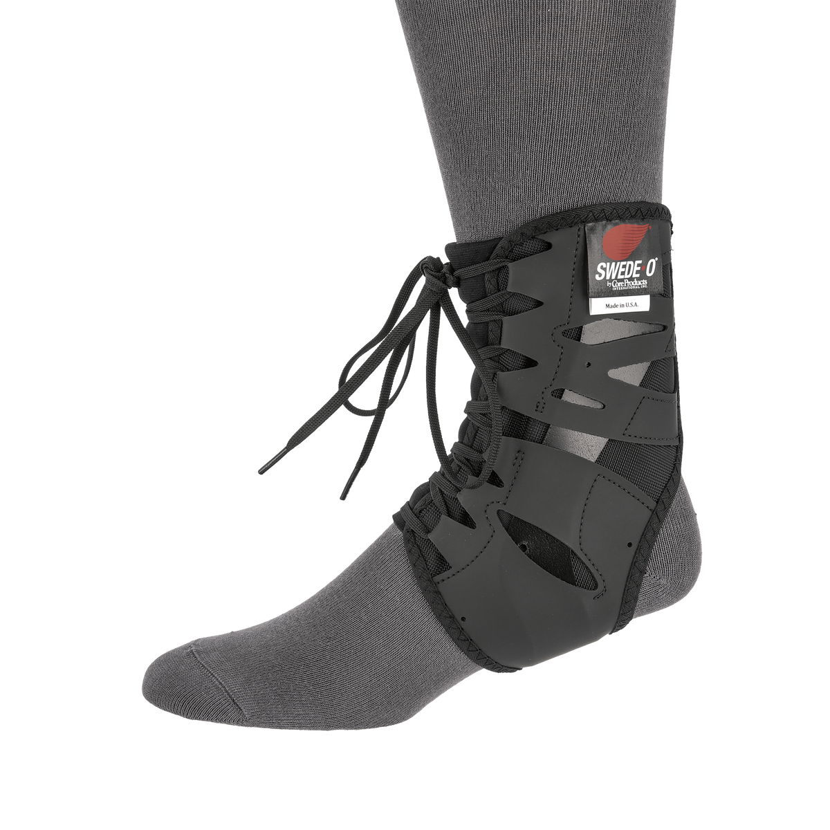 Ankle Brace, Built-In Stabilizer, X-Large, Black (083078)