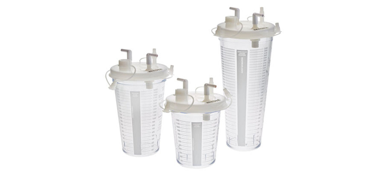Canister, EZE-VAC, Disposable with Lid, 1200cc, 32/cs