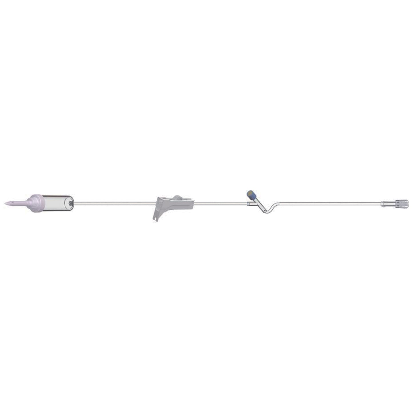 IV Admin Set, 10 Drops Per mL, 83" Length, 17 mL Priming Volume, Non-Vented, Roller Clamp, 1 Y Site, Rotating Male Luer Lock, PE Poly Pouch, 50/cs (75 cs/plt)