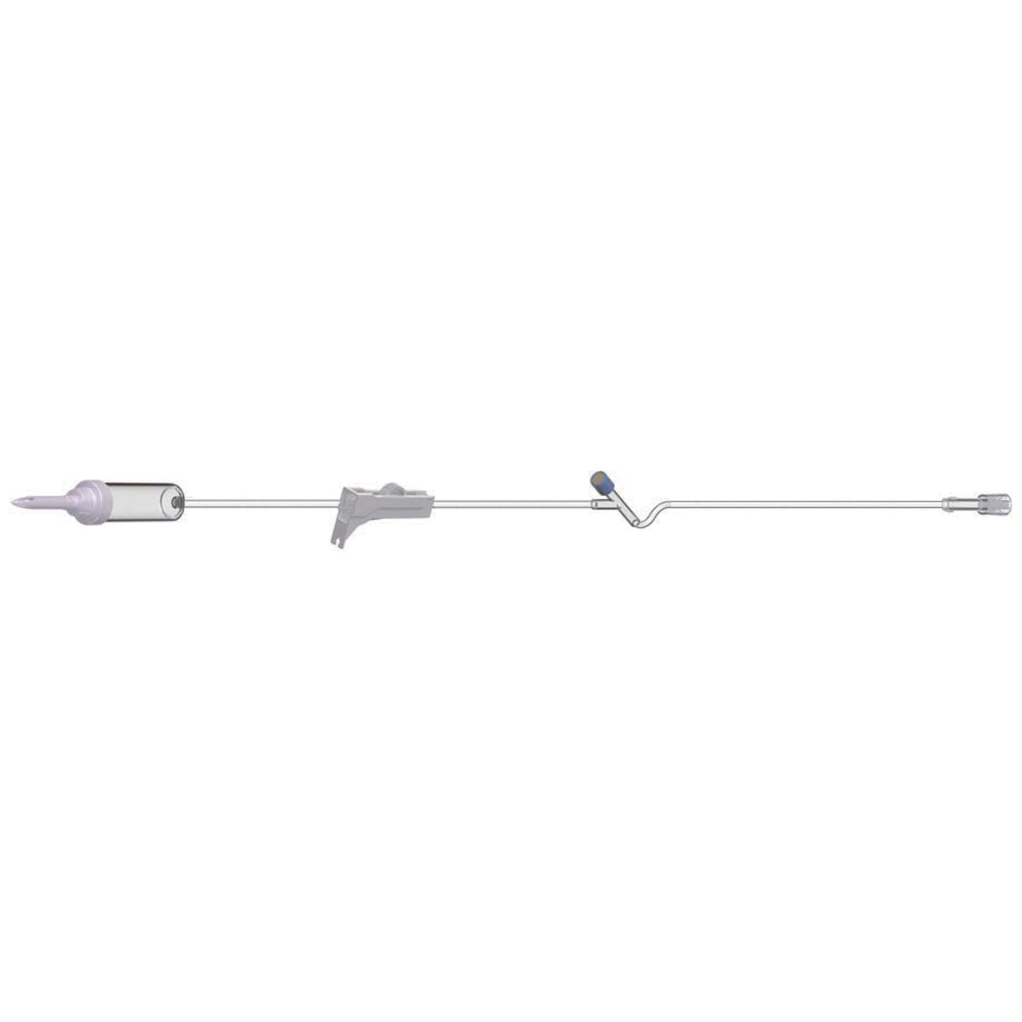 Pediatric Basic IV Set, 60 Drops Per mL, 72" Length, 15 mL Priming Volume, Non-Vented, Roller Clamp, 1 Y Site, Rotating Male Luer Lock, PE Poly Pouch, 50/cs