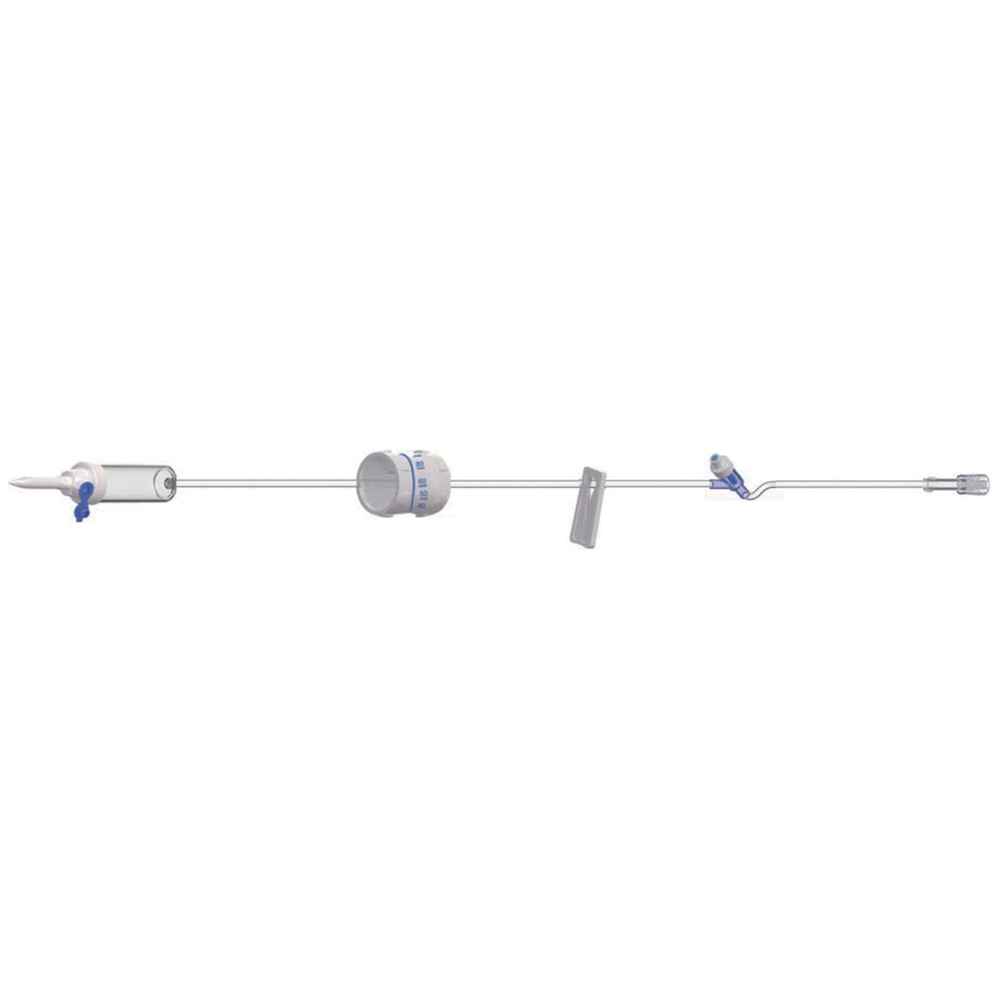 IV Admin Set, 10 Drops Per mL, One FLOWSafe Flow Controller, 100", One AMSafe Needleless Injection Site, 50/cs (To Be DISCONTINUED)