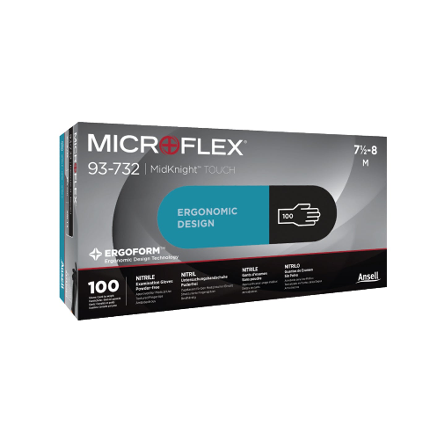 Exam Glove, Nitrile, Black, X-Large, 100/bx, 10 bx/cs (US Only)