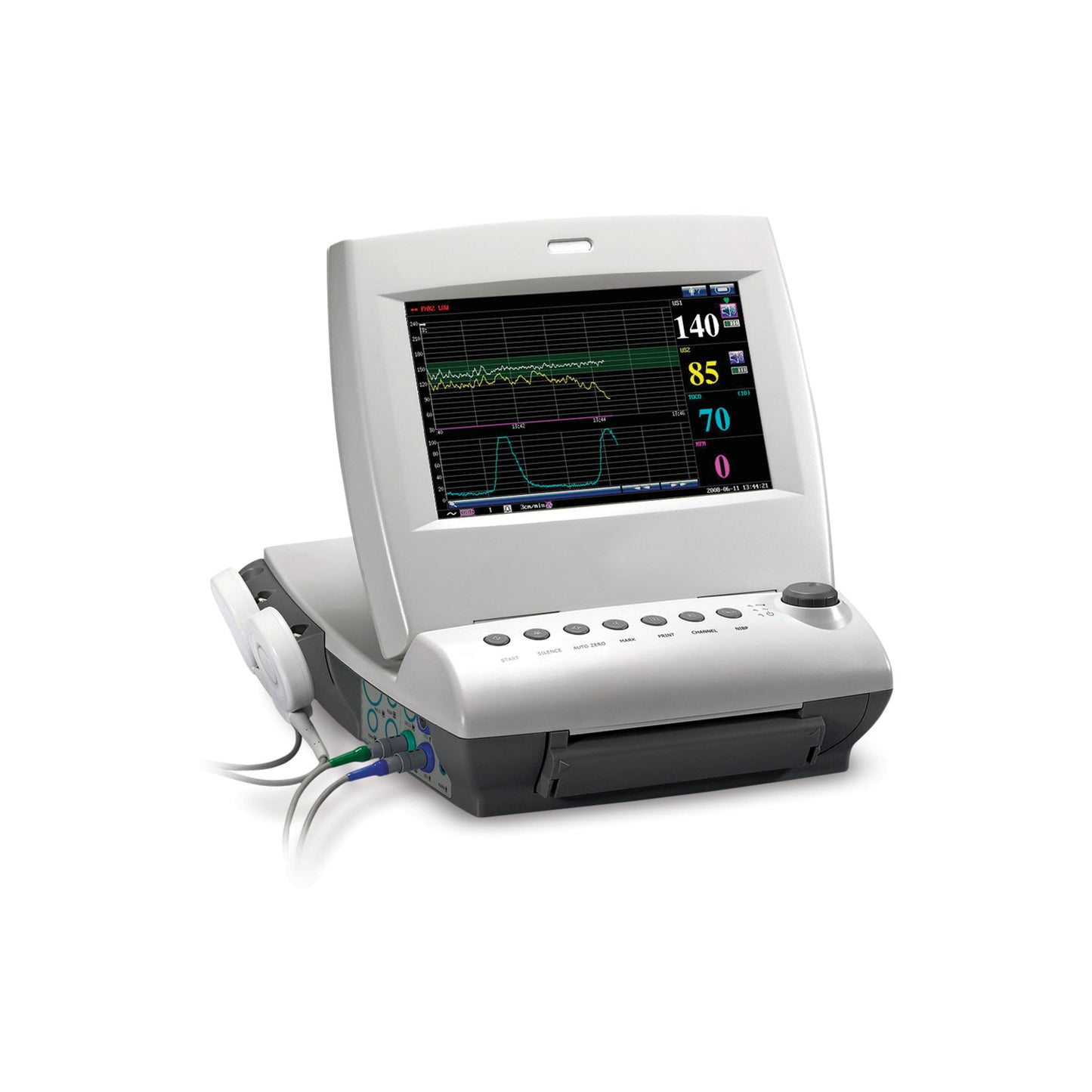 Compact FM fetal monitor with Twin Function, 6" Color Display