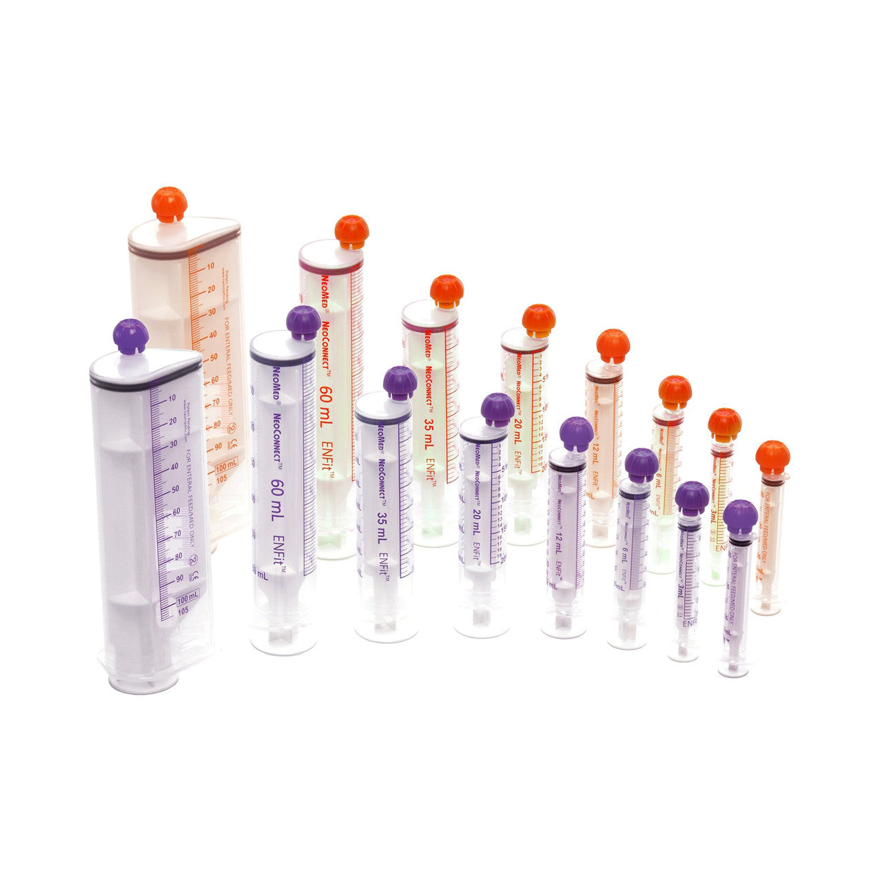 ENFit Syringe, 60 mL, Purple Sterile, 100/cs (US Only) (Authorized Distributor Sub-Agreement Required - See Manufacturer Details Page)
