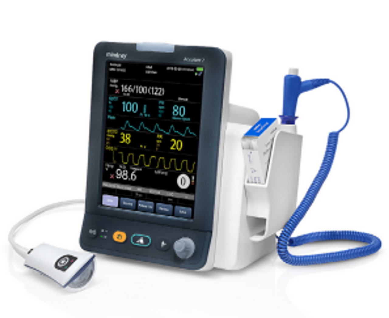 Accutorr 7, Masimo Spo2, Mindray Low Flow Sidestream CO2, Exergen Temporal Temp, Non-Invasive Blood Pressure and Pulse Rate Sales BOM (Battery Not Included) (Continental US Only) (DROP SHIP ONLY) (Pricing Subject to Change without Notice)