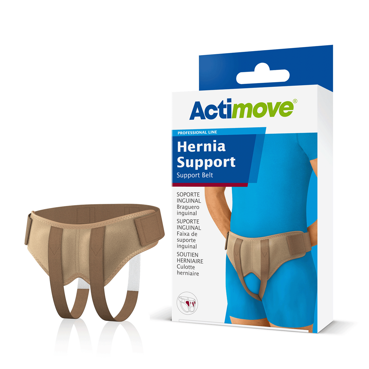 Actimove Hernia Support Belt, Small, 30" - 35", Beige