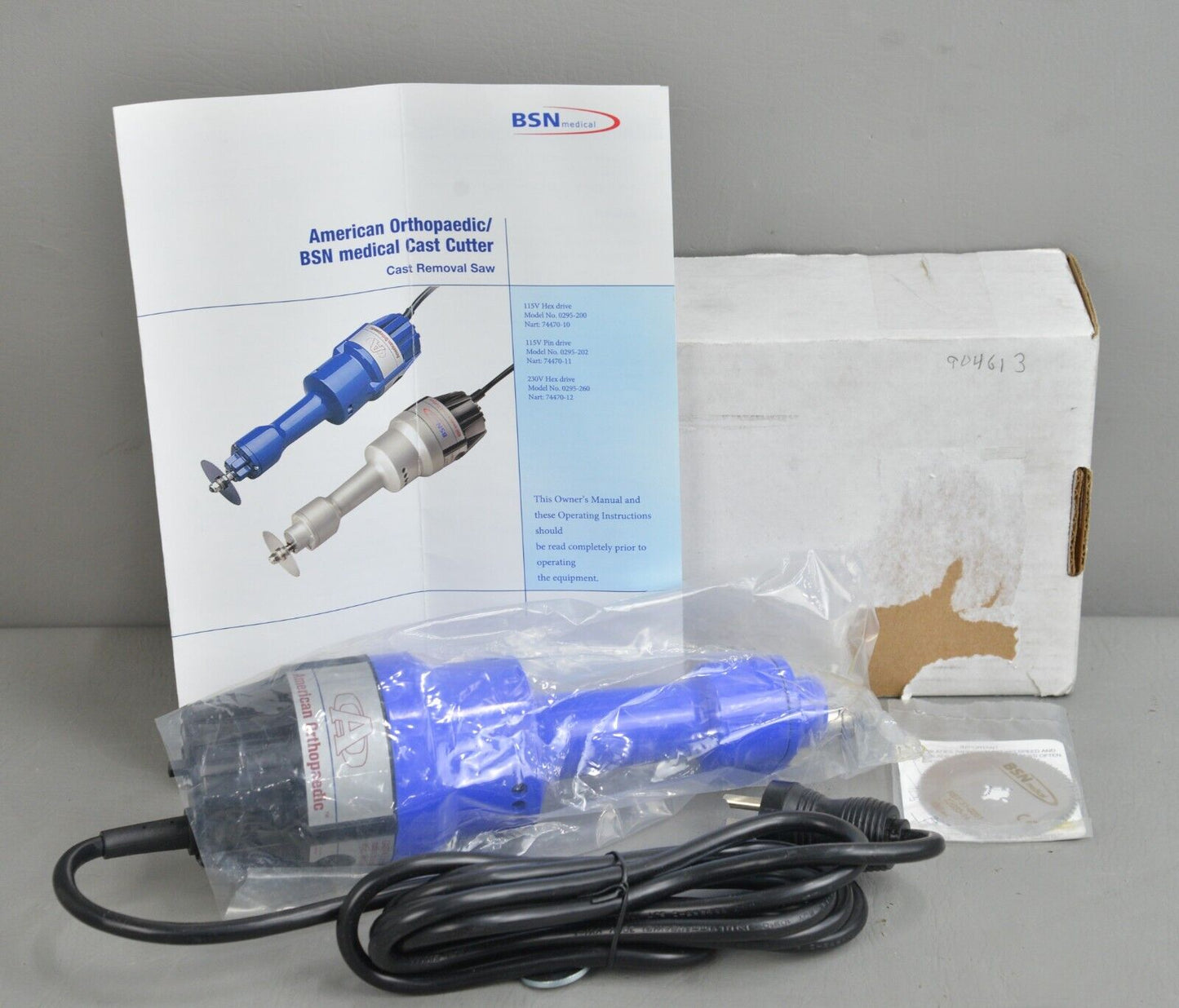Cast Saw, 115V Vac, Hex Drive, 10 ft Cord with Hospital Grade Plug, UL Certification (Continental US Only)