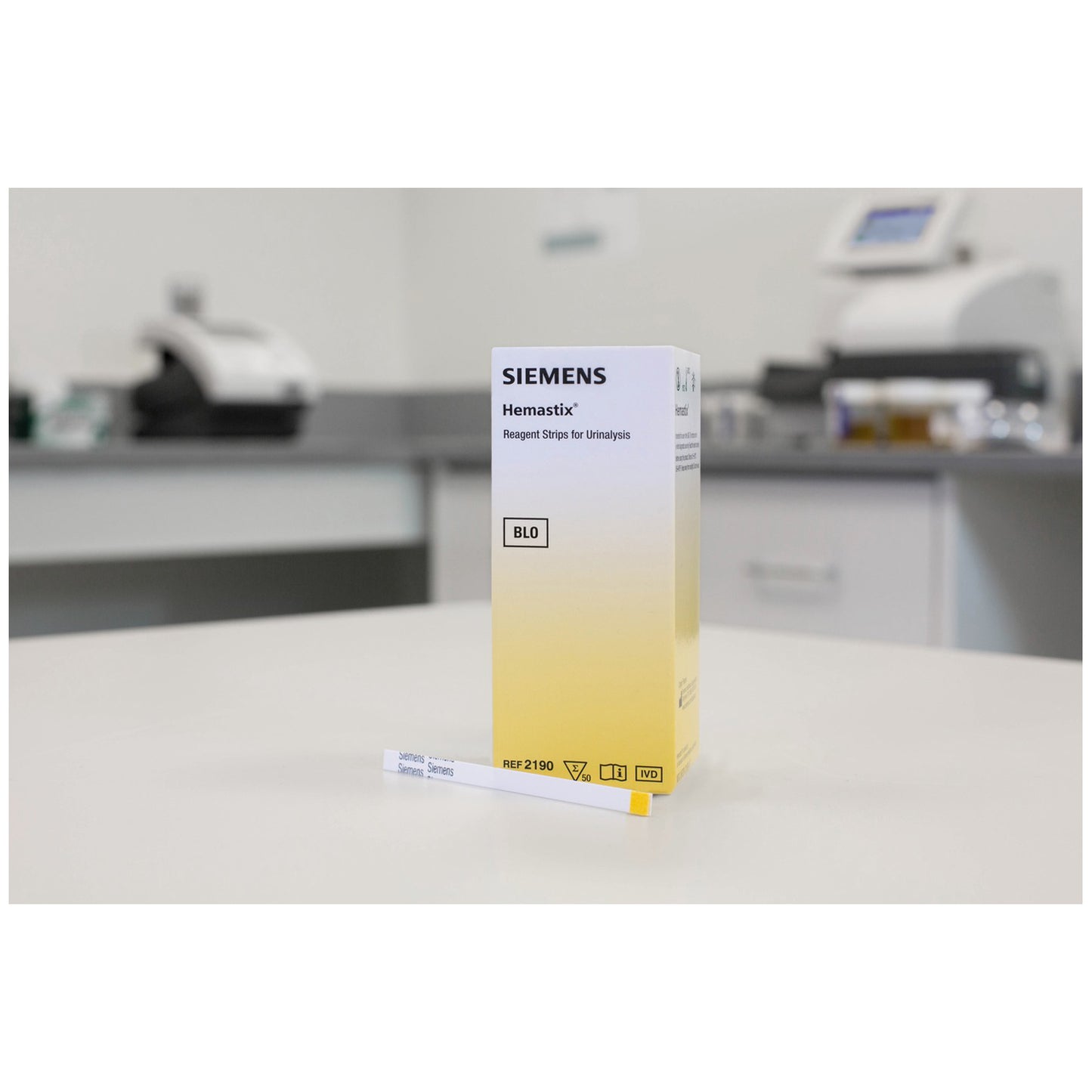 Hemastix Reagent Strips, CLIA Waived, 50/btl, 12 btl/cs (10312568) (Item is Non-Returnable) (US Only)